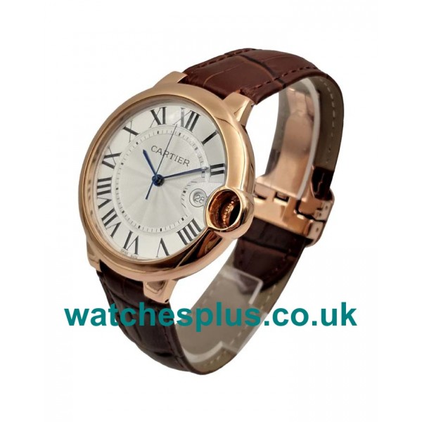 UK Perfect Cartier Ballon Bleu W6900651 Replica Watches With Silver Dials For Sale