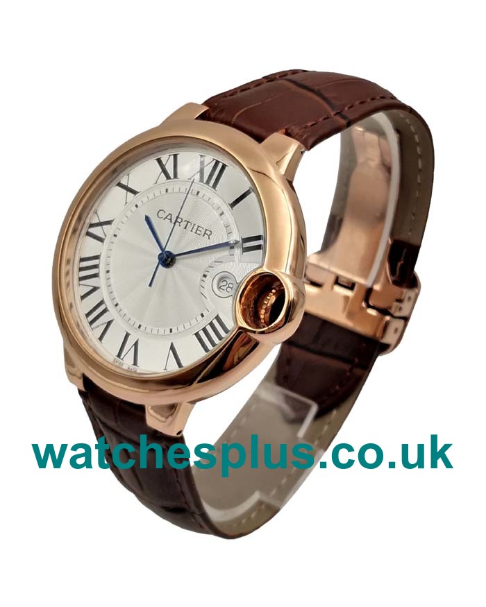 UK Perfect Cartier Ballon Bleu W6900651 Replica Watches With Silver Dials For Sale