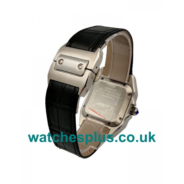 UK Cheap Cartier Santos 100 W20106X8 Replica Watches With Silver Dials Online