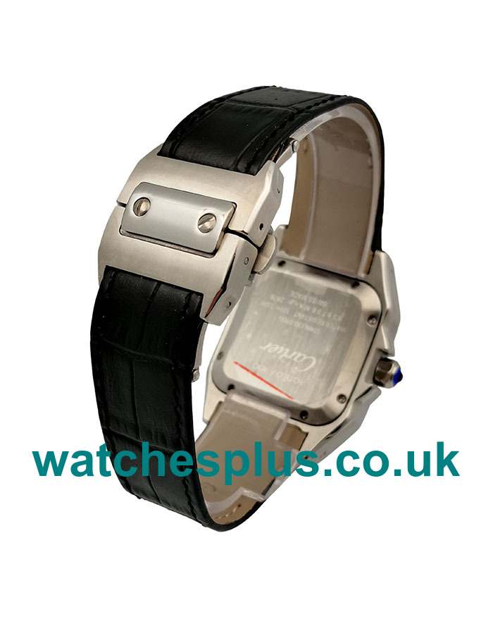 UK Cheap Cartier Santos 100 W20106X8 Replica Watches With Silver Dials Online