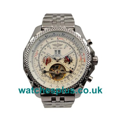 Swiss Made Breitling Bentley Mulliner Tourbillon Fake Watches With White Dials For Sale