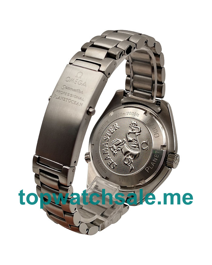 UK Best Quality Fake Omega Seamaster Planet Ocean 232.30.46.21.01.002 With Black Dials Orange Bezels For Men