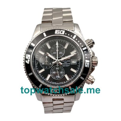 Best Quality Breitling Superocean A1334102 Replica Watches With Black Dials For Men