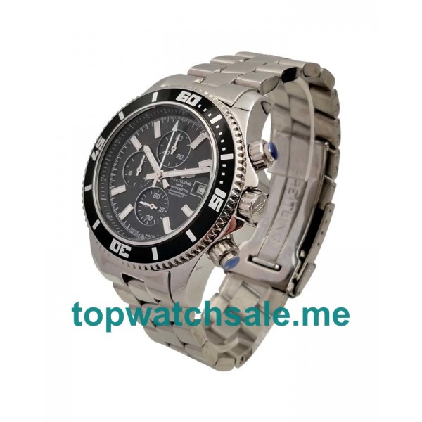 Best Quality Breitling Superocean A1334102 Replica Watches With Black Dials For Men