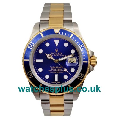 UK Swiss Made Rolex Submariner 116613 LB Replica Watches With Blue Dials Online