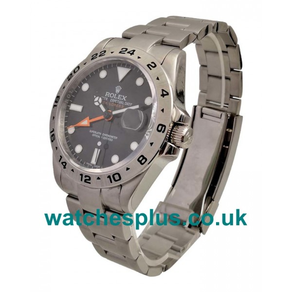 UK Cheap Rolex Explorer II 216570 Replica Watches With Black Dials For Men