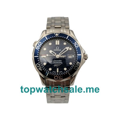 UK AAA Quality Fake Omega Seamaster Diver 300 M 2537.80.00 With Blue Dials For Men