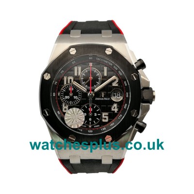 Perfect 42 MM UK Replica Audemars Piguet Royal Oak Offshore 26470SO With Black Dials For Men