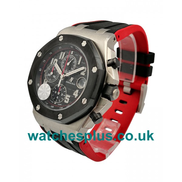 Perfect 42 MM UK Replica Audemars Piguet Royal Oak Offshore 26470SO With Black Dials For Men