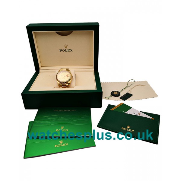 UK High Quality Replica Rolex Day-Date 228238 With Champagne Dials And Gold Cases Online