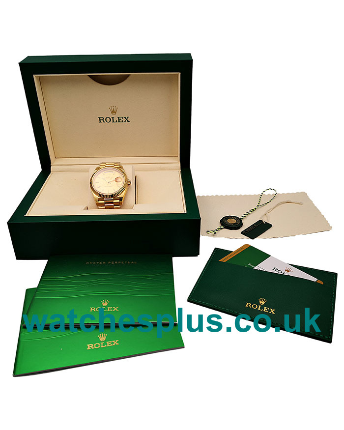 UK High Quality Replica Rolex Day-Date 228238 With Champagne Dials And Gold Cases Online