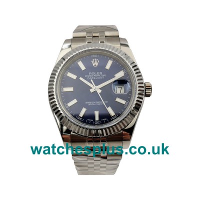 UK High End Rolex Datejust 116334 Replica Watches With Blue Dials For Men