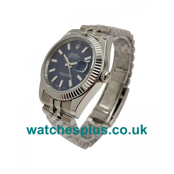 UK High End Rolex Datejust 116334 Replica Watches With Blue Dials For Men