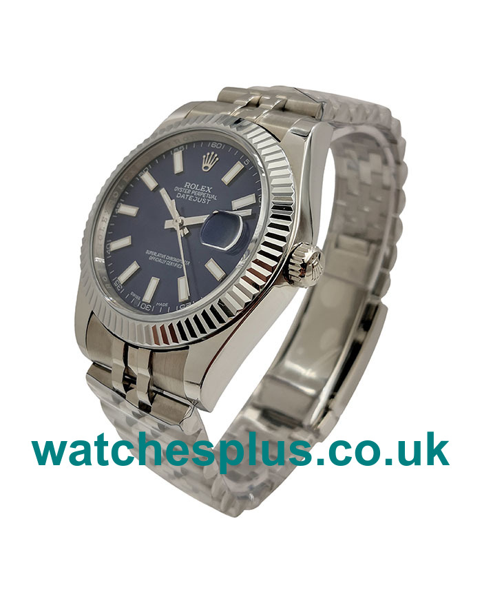 UK High End Rolex Datejust 116334 Replica Watches With Blue Dials For Men