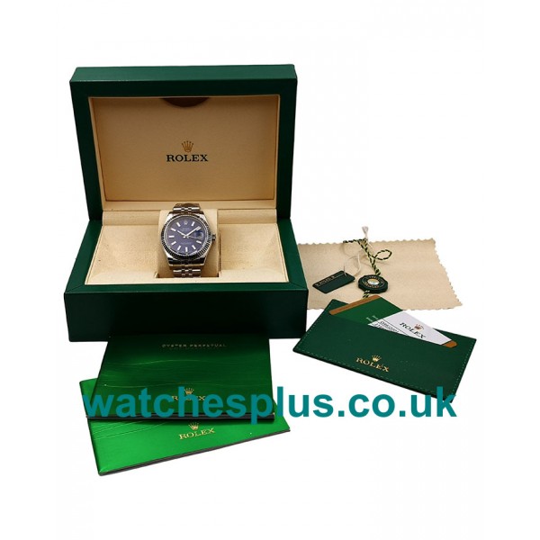 UK High End Rolex Datejust 116334 Replica Watches With Blue Dials For Men