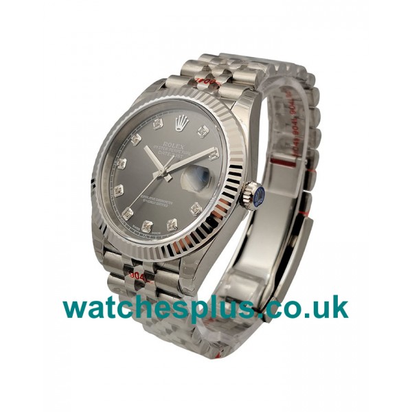 UK Luxury Fake Rolex Datejust 126334 Watches With Anthracite Dials For Sale