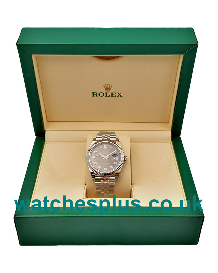 UK Luxury Fake Rolex Datejust 126334 Watches With Anthracite Dials For Sale