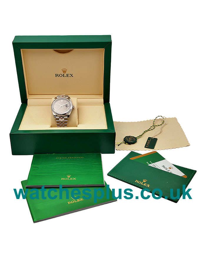 UK Luxury Fake Rolex Datejust 126334 Watches With Anthracite Dials For Sale