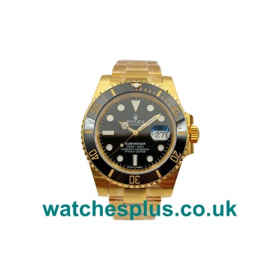 UK Swiss Movement 40 MM Replica Rolex Submariner 116618 LN With Black Dials For Men