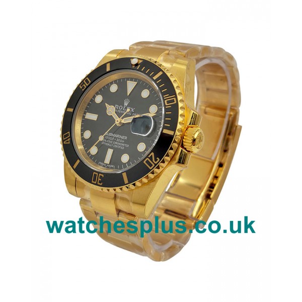 UK Swiss Movement 40 MM Replica Rolex Submariner 116618 LN With Black Dials For Men