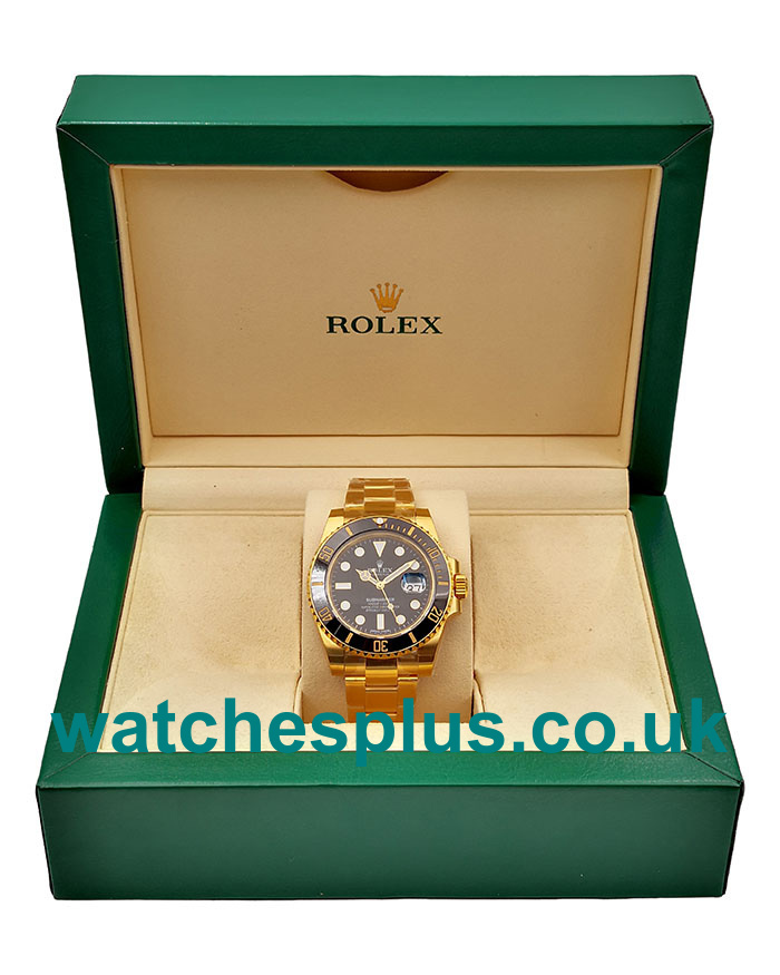 UK Swiss Movement 40 MM Replica Rolex Submariner 116618 LN With Black Dials For Men