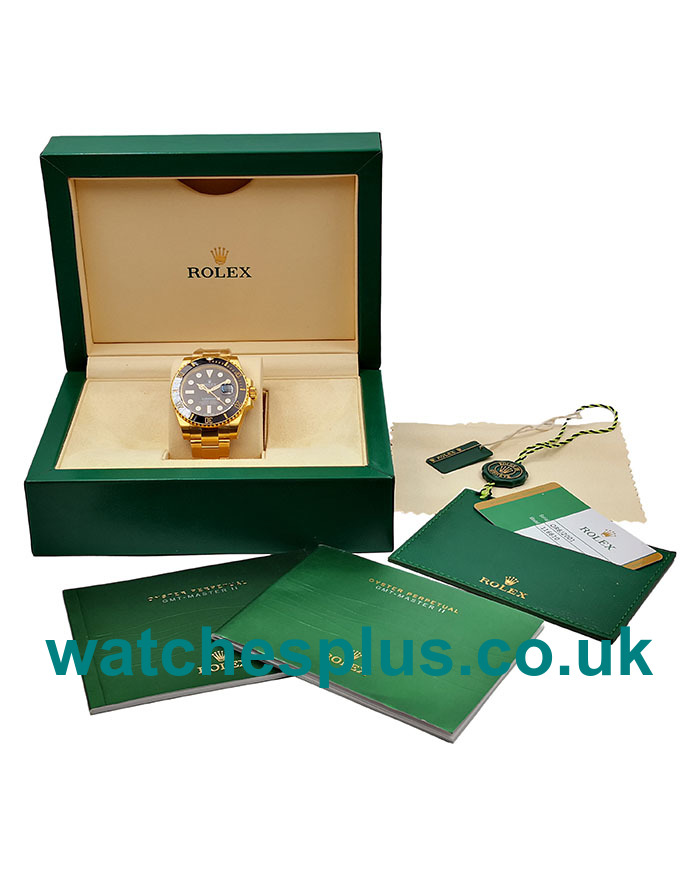 UK Swiss Movement 40 MM Replica Rolex Submariner 116618 LN With Black Dials For Men