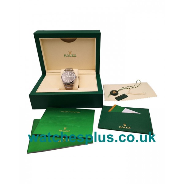 UK AAA Quality Rolex Explorer 214270 Replica Watches With Black Dials And Steel Cases For Sale