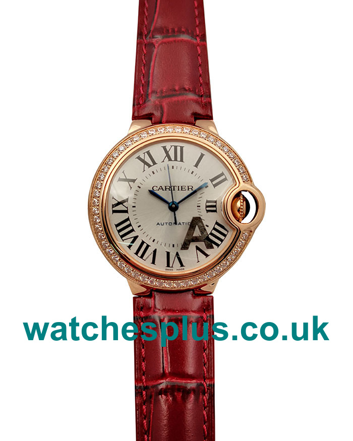 UK Swiss Cartier Ballon Bleu WJBB0033 Replica Watches With Silver Dials Online
