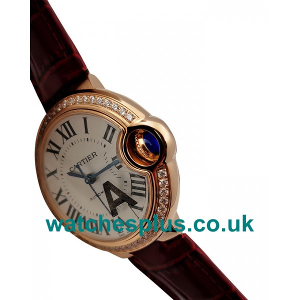 UK Swiss Cartier Ballon Bleu WJBB0033 Replica Watches With Silver Dials Online