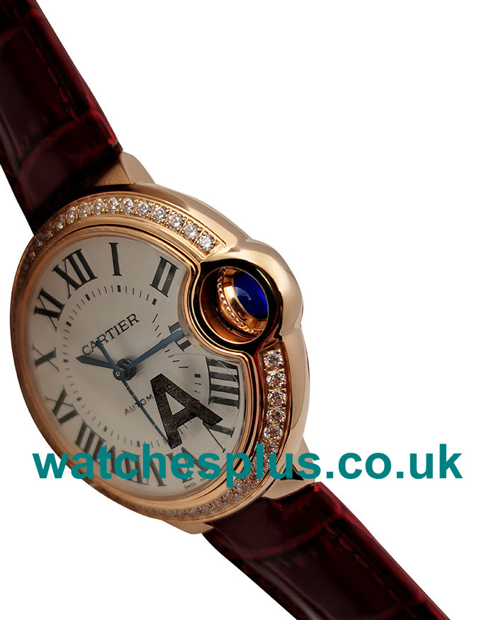 UK Swiss Cartier Ballon Bleu WJBB0033 Replica Watches With Silver Dials Online