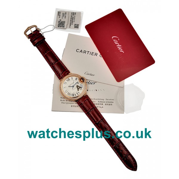 UK Swiss Cartier Ballon Bleu WJBB0033 Replica Watches With Silver Dials Online