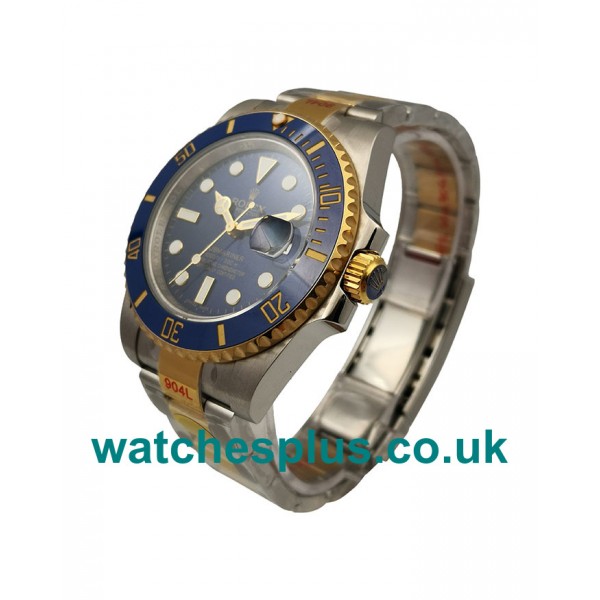 UK Best Luxury Replica Rolex Submariner 116613 LB JF With Blue Dials And Steel Cases For Sale