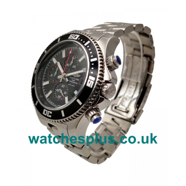 UK Luxury Breitling Superocean A1334102.BA81 Replica With Black Dials Stainless Steel Cases Online