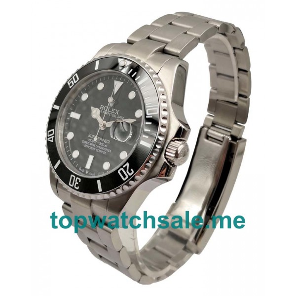 UK Best Quality Rolex Submariner 116610 LN Replica Watches With Black Dials For Men