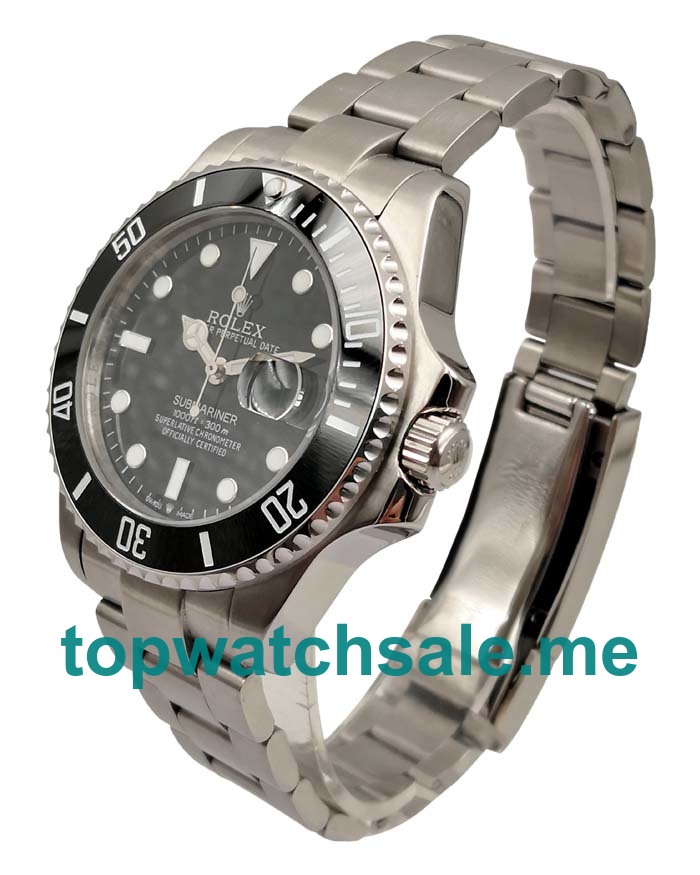 UK Best Quality Rolex Submariner 116610 LN Replica Watches With Black Dials For Men