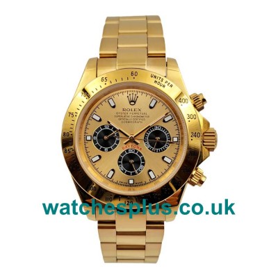 40 MM High End Rolex Daytona 116508 Fake Watches With Champagne Dials Online