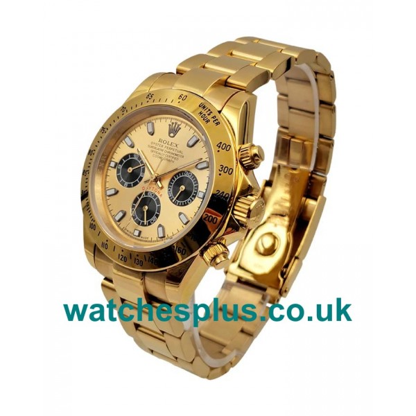 40 MM High End Rolex Daytona 116508 Fake Watches With Champagne Dials Online