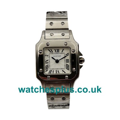 UK AAA Quality Cartier Santos GALBEE W20056D6 Replica Watches With Silver Dials For Men