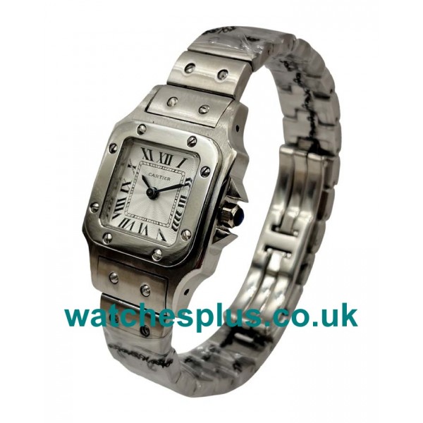 UK AAA Quality Cartier Santos GALBEE W20056D6 Replica Watches With Silver Dials For Men