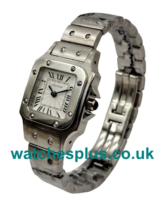 UK AAA Quality Cartier Santos GALBEE W20056D6 Replica Watches With Silver Dials For Men