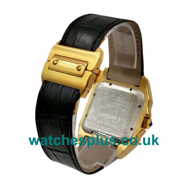 UK Perfect Cartier Santos 100 W20112Y1 Replica Watches With White Dials For Men