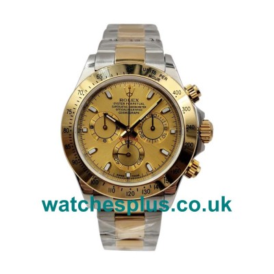 UK Cheap Rolex Daytona 116523 Replica Watches With Champagne Dials For Sale