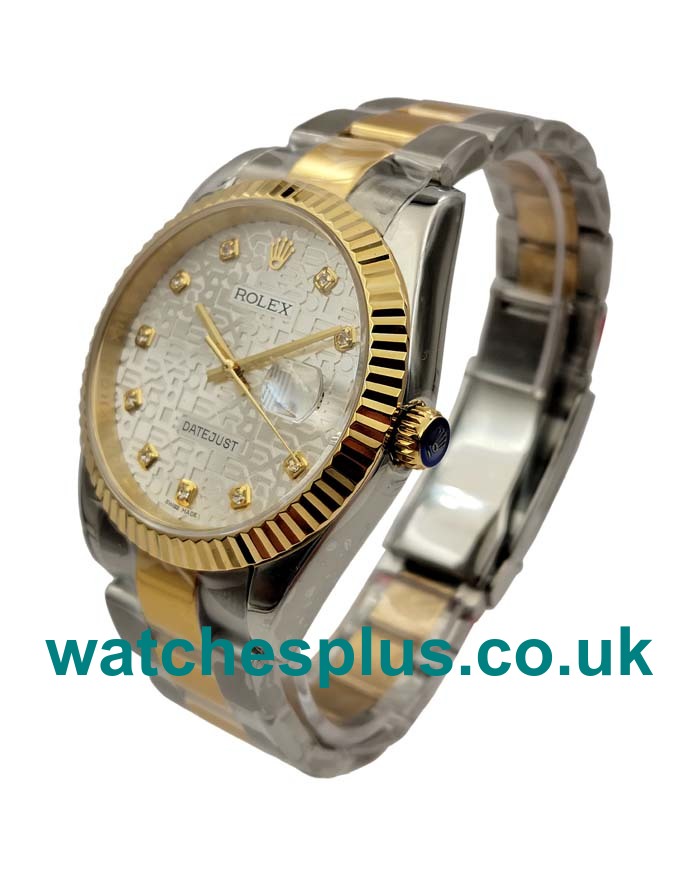 UK High Quality Fake Rolex Datejust 116233 With Silver Dials And Steel & Gold Cases For Sale