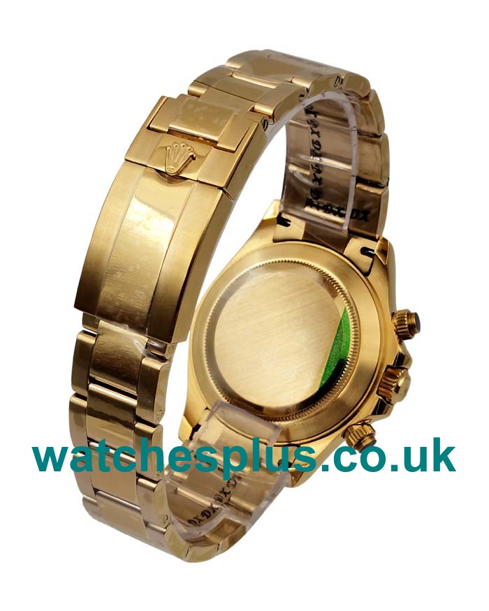 UK Swiss Made Replica Rolex Daytona 116508 With Green Dials And Gold Cases For Sale