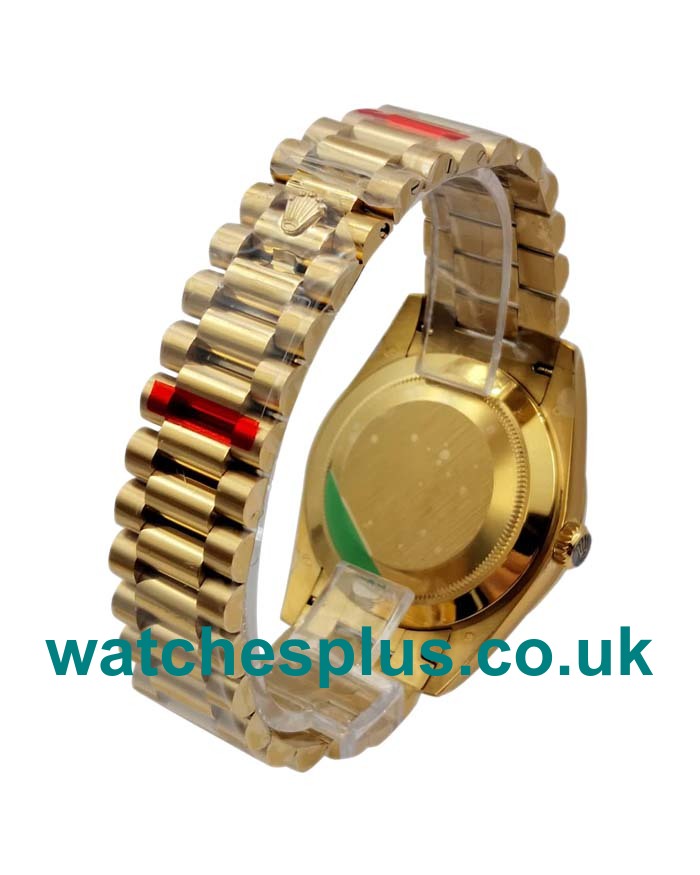 UK Best 1:1 Replica Rolex Day-Date 228238 With Black Dials And Gold Cases Online