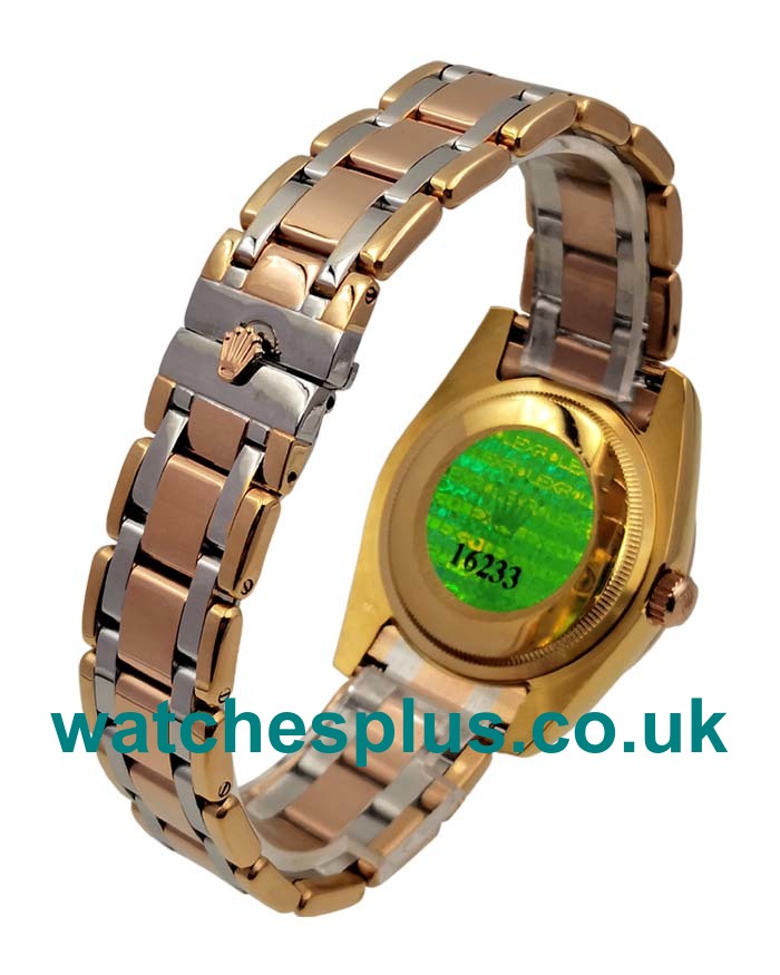 UK Top Quality Rolex Day-Date 118348 Fake Watches With Diamonds Dials For Sale