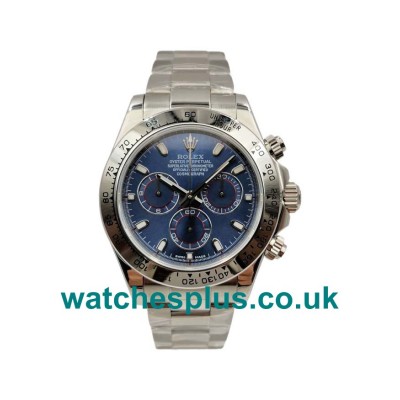 UK Best Quality Rolex Daytona 116509 Replica Watches With Blue Dials For Sale