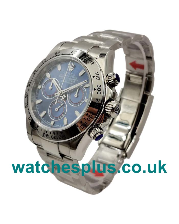 UK Best Quality Rolex Daytona 116509 Replica Watches With Blue Dials For Sale