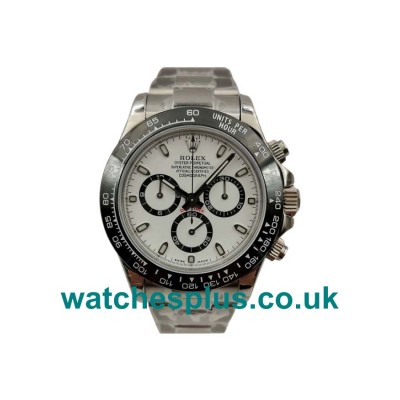 UK Best Quality Replica Rolex Daytona 116500 With White Dials And Swiss Movements For Sale