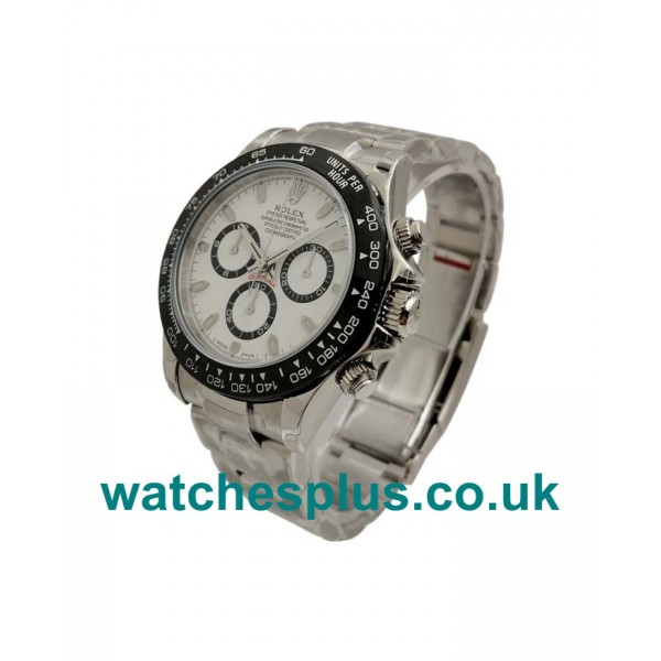 UK Best Quality Replica Rolex Daytona 116500 With White Dials And Swiss Movements For Sale